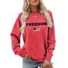 Women's Fashionable Casual Round Neck Loose Long Sleeved Printed Sweatshirt