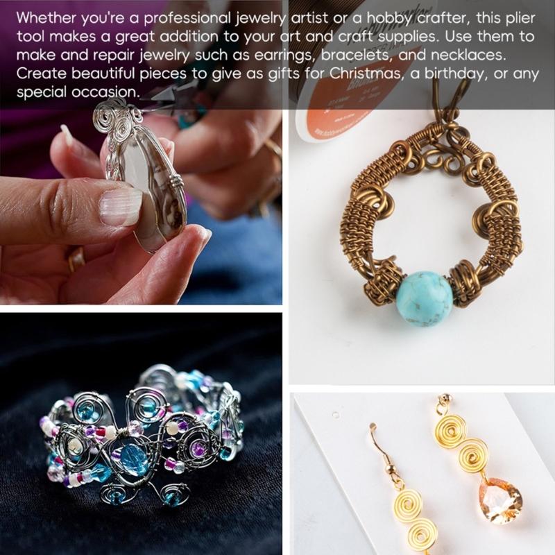 Mini Jewelry Making Pliers for DIY Crafts Practical Jewelry Pliers Tool Set Handy Steel Pliers for Artistic Endeavors