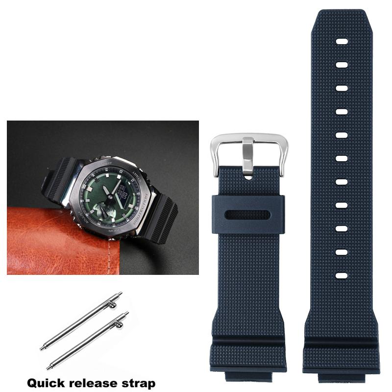 Ремешок для Casio G-SHOCK Серии GM-2100 GA-2100 GWM-5610 DW-5600 6900 Мужской Модифицированный Силиконовый Каучук Смола Часовой Ремешок Браслет 16 мм