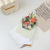 3D Fly-Out Greeting Card Multiple Colorful Flower Decor Greeting Card with Envelope Watercolor Painting