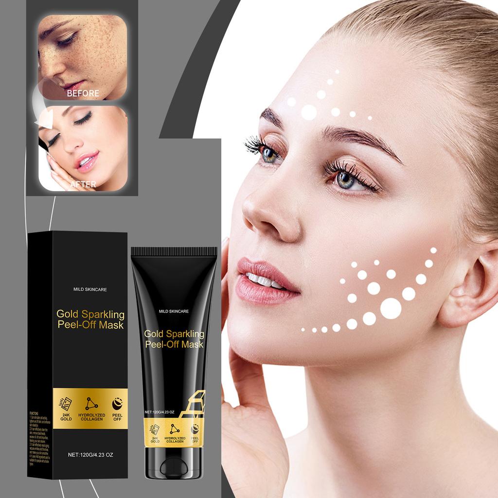 24K Collagen Peel Off Mask Укрепляющая, увлажняющая, омолаживающая, очищающая маска против морщин