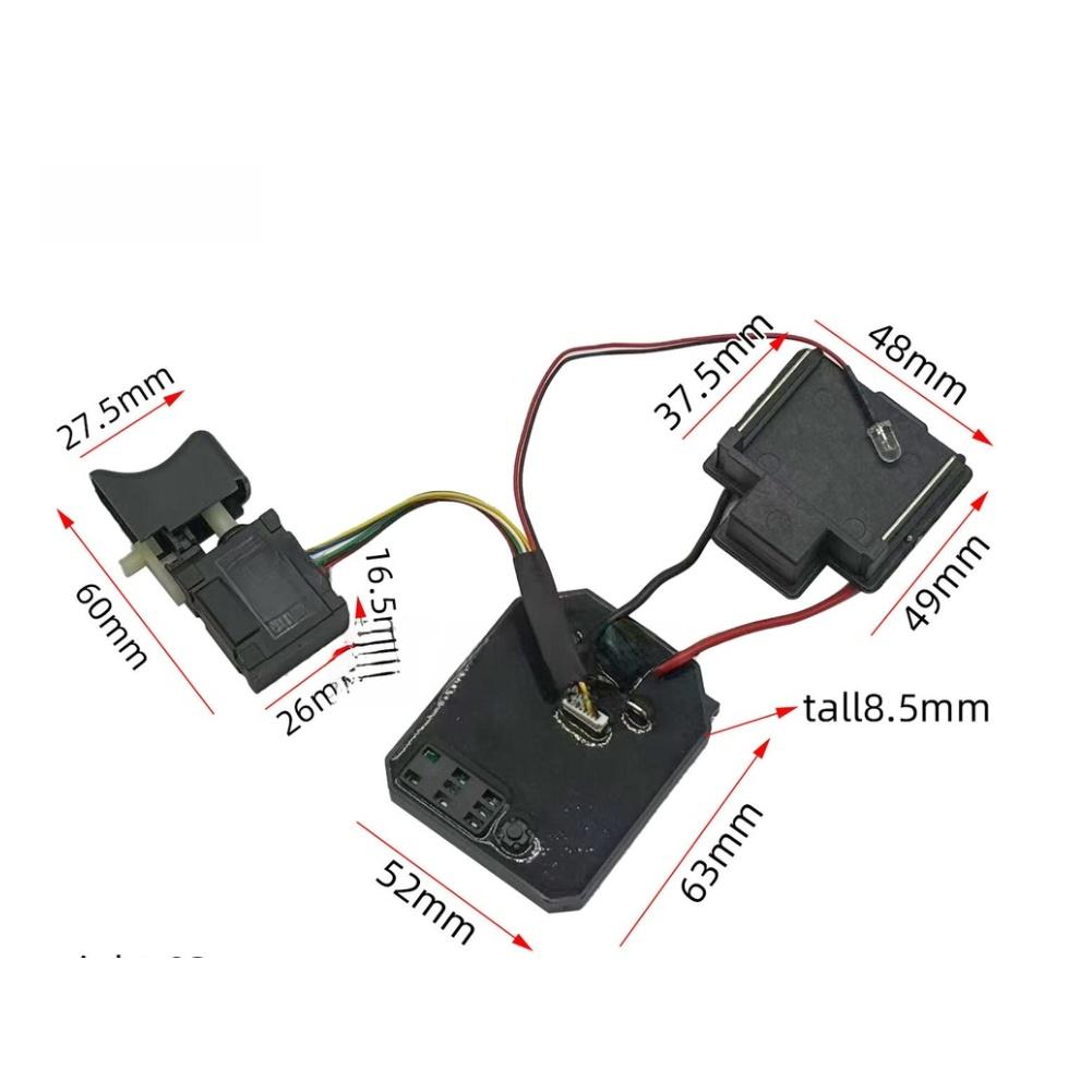 Brushless Motor Wrench Control Panel With Switch Power Tools Replacement Protection Plate Plastic Wrench Controller Parts