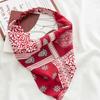 Summer Printting Hair Scarf Scrunchies Vintage Triangle Bandanas Hairband Headband Elastic Hair Bands Headwrap Hair Accessories