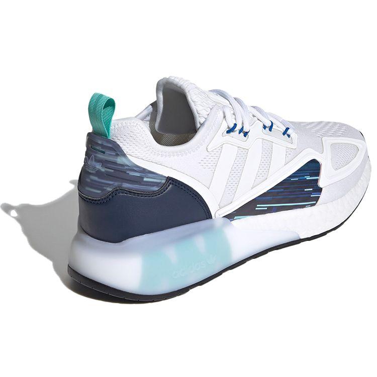adidas Мужские кроссовки ZX 2K Boost Gaming Pack Белый облачно-белый университетский темно-синий H05148