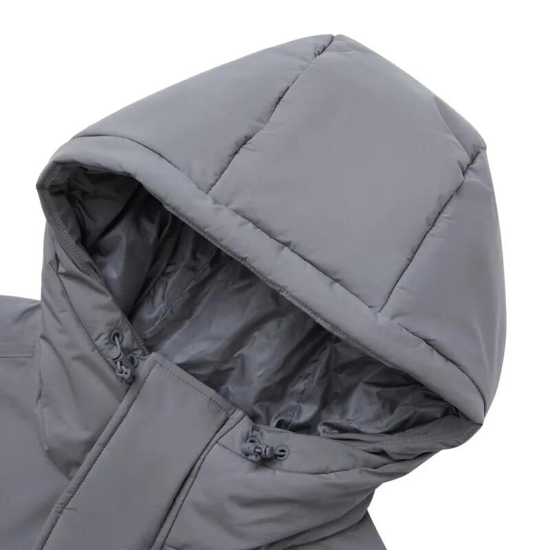 New Balance Down Jackets Men's Gray Hooded Moderate Other (Unisex) Down Jackets AMJ33322 TTM