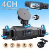 Автомобильный видеорегистратор 4-канальный черный ящик с WIFI FHD 1080P Передняя камера для вождения Левая Правая Задняя камера ночного видения Циклическая запись Автомобильные аксессуары