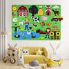 Farm Animals Felt Story Board Set Preschool Planet-Themed Storytelling Board Early Education