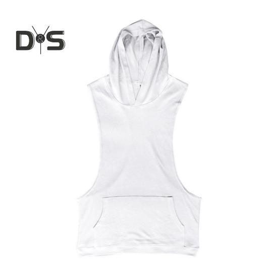 Мужской жилет с капюшоном, без рукавов, однотонный летний свитшот, свободный крой, дышащая ткань, спортивный жилет