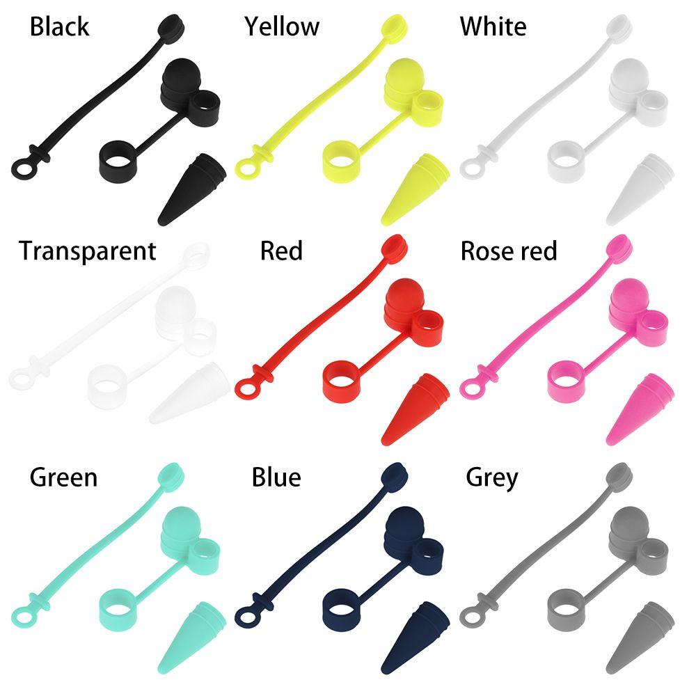 New 3 in 1 Anti Lost Strap Silicone Case Nib Cap Cover Holder