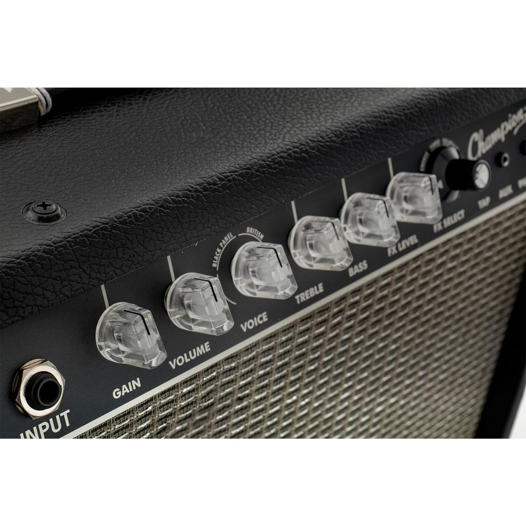 Musiclily Pro Универсальная пластиковая педаль эффектов для гитарного усилителя, прозрачная с дюймовой/миллиметровой ручкой, (Сет 12)