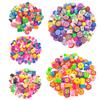 Creative New Spacer Clay Beads Handmade 10Pcs Jewelry Accessories Diy Bracelet For Jewelry Making Round Beads Colorful Soft Ceramics Flower Star