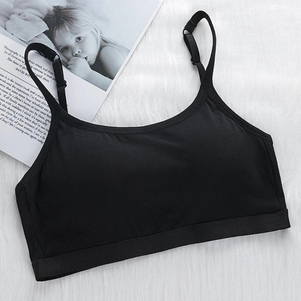 Женский бюстгальтер в рубчик, регулируемый бюстгальтер на тонких бретельках, беспроводной бюстгальтер без косточек, повседневные бюстгальтеры с застежкой сзади, спортивный бюстгальтер без косточек