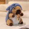 Cute Capybara Cosplay Bee,Dinosaur,Pig,Rabbit,Shark,Cockroach Doll 20cm Capybara Plush Toy Nose Pull Line Doll Kid Birthday Gift