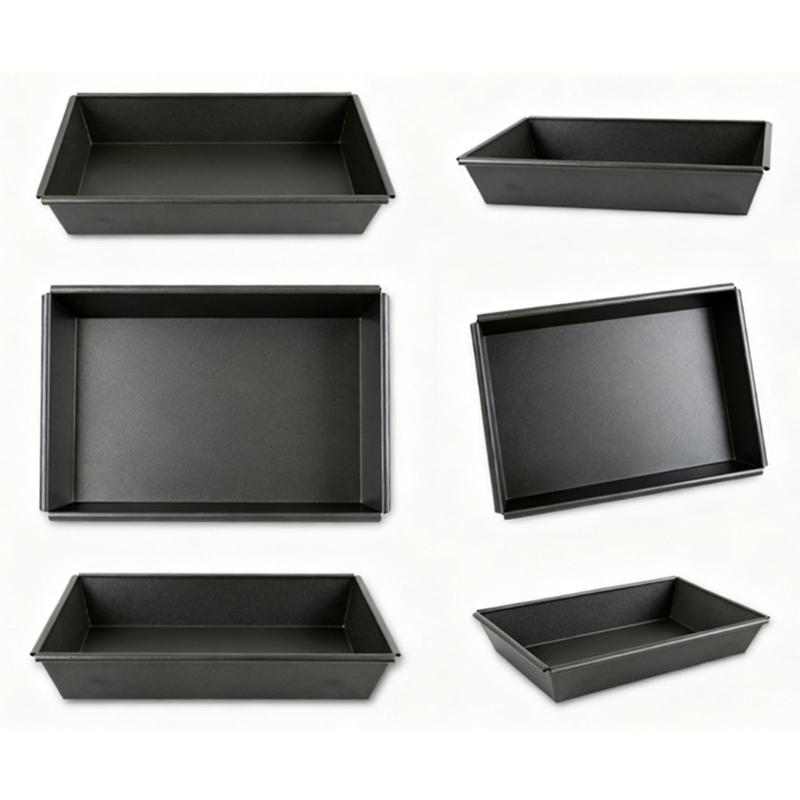 Deep 5cm Rectangular Detroiter Style Pizza Pan With Nonstick Coating Durable Aluminum Baking Dish For Thick Crust