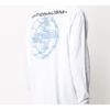 Off-White Футболка с круглым вырезом и длинным рукавом с 3D-логотипом, топы унисекс, белая OMAB032R201850030188