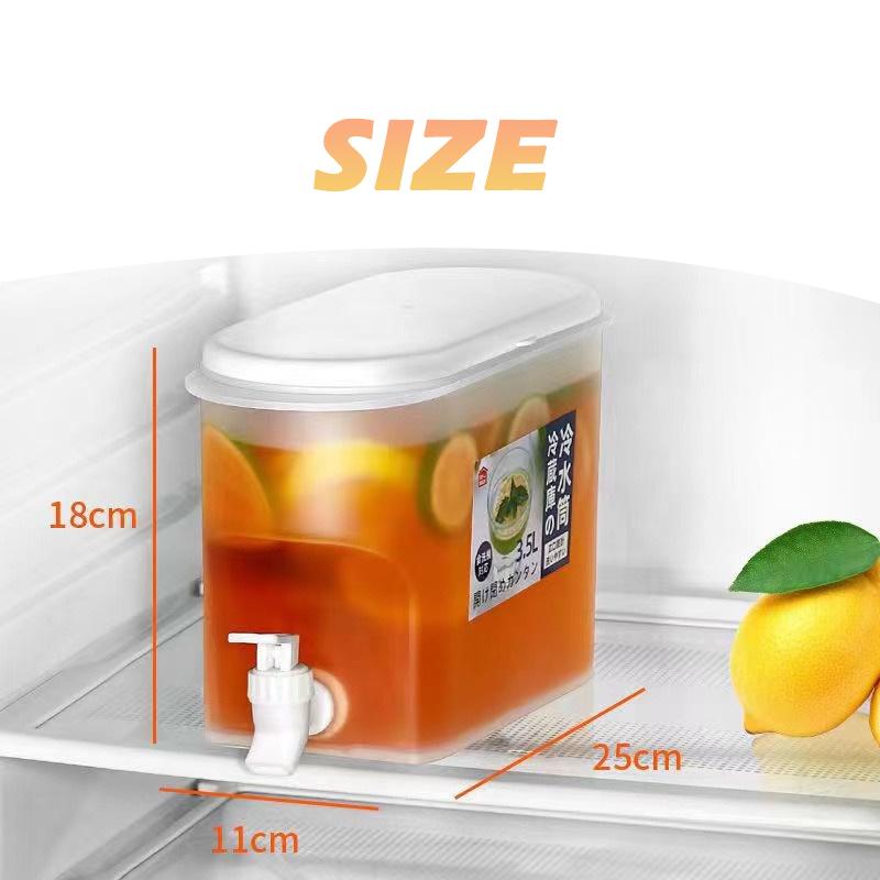Ведро для напитков на 3,5 л, диспенсер для напитков с краном, холодильник, холодный чайник