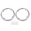 Precise Chrome Rear Tour-Pak Speaker Trim Accessories Parts Kit For Electra Street Glide Classic FLHTC