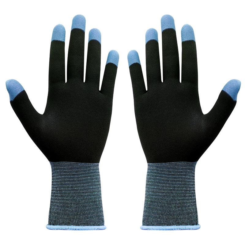 1 пара пятипалых перчаток, высокочувствительные перчатки, варежки, антипотовые, дышащие, сохраняющие тепло для PUBG E-Sports Sara Gaming Gloves