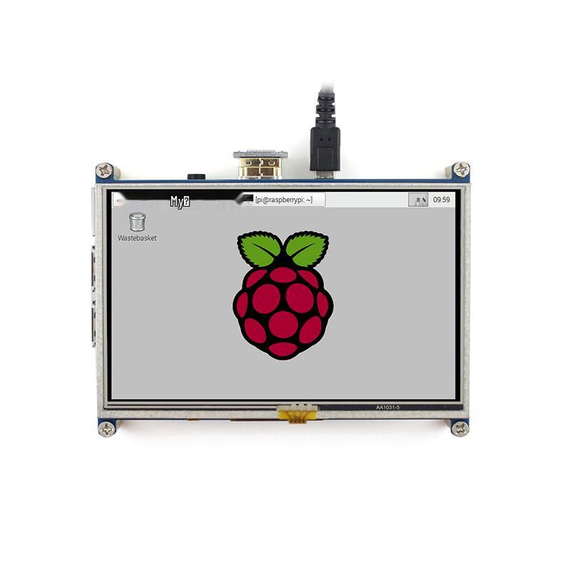 5-дюймовый сенсорный ЖК-экран Weixue для Raspberry Pi 4/5 с поддержкой HDMI