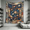 Space Wall Tapestry Aesthetic Wall Hanging Printed Fabric Blanket Decorative Tapestries for Bedroom Living Room Home Decor