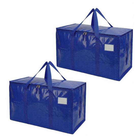 Сумки для переезда с ручками для переноски Сверхпрочные Водонепроницаемые Хозяйственные сумки Большой вместимости Складные сумки для хранения для общежития, путешествий, кемпинга