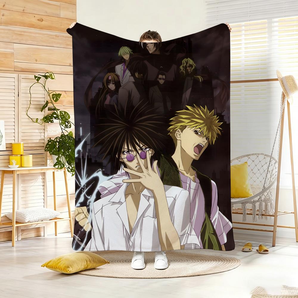 Urban Superpower Anime GGetBackers Throw Lightweight g Flannel Blanket Soft Skinfriendly for Summer Cooling