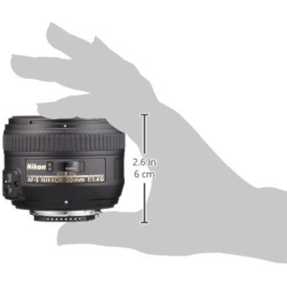 Nikon Объектив с фиксированным фокусным расстоянием AF-S NIKKOR 50mm f/1.4g Совместим с полнокадровыми камерами
