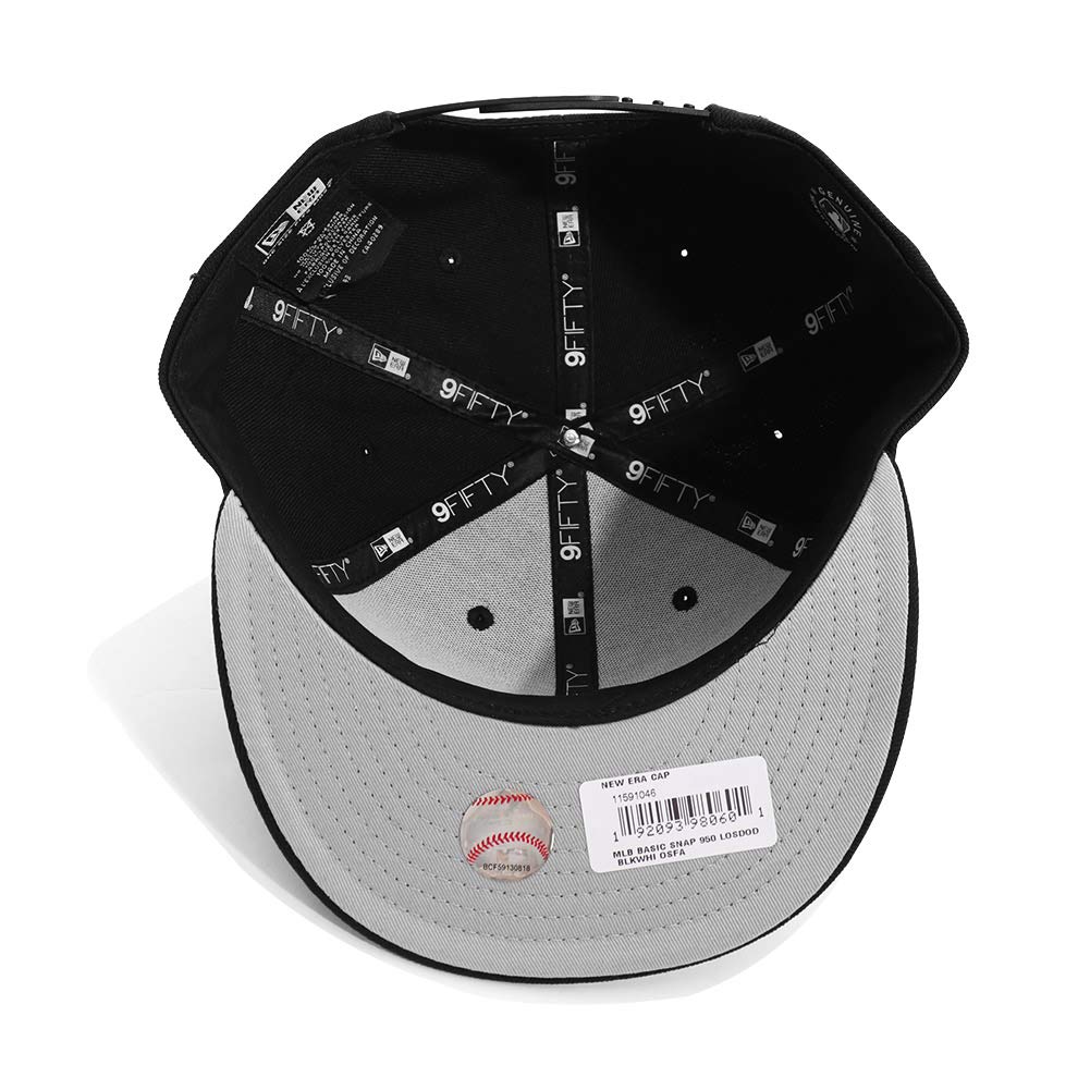 NEWERA 9FIFTY MLB BASIC SNAP 950 LOSDOD OTC Los Angeles Dodgers Регулируемая [New Era] Кепка, (ЧЕРНО-БЕЛЫЙ(11591046)) [Использовал]