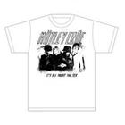 Motley Crue Men's Stencil Short Sleeve T-Shirt, White, XX-Large
