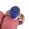 Кольцо из серебра 925 пробы с натуральным лазуритом и двухцветным драгоценным камнем S.10 l4N48