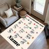 Formula Race Tracks Personalized Name Floor Mat Suitable for Living Rooms Dining Room Outdoor Decorate room Antislip Carpet Anime Office Decor