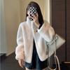 Winter New Mink Fur Coat Fur One-piece Short Stand Collar Mink Velvet Environmentally Friendly Fur Coat Women's Large Size