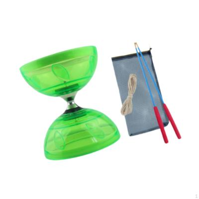 Китайский набор Diabolo 3 подшипника Универсальное развлечение с двумя палочками Yo жонглирование игрушка аксессуары для детей