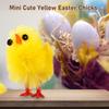 60 Pieces Easter Chick Mini Adorable Yellow Craft Portable Artificial Display Toys Gift Decoration Home Nursery Ornaments