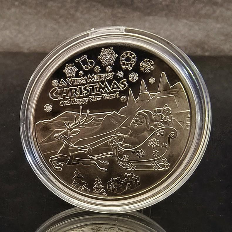 Рождественские памятные монеты и медали Санта-Клауса - Праздничные предметы коллекционирования