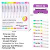 Blue Fruit M510 Soft Head Acrylic Marker Pen Set - 9 Colors for Art, Painting, and Graffiti