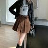 Women's Retro Skirt: High-Waisted, Sweet, and Cute Short Skirt for Fall/Winter