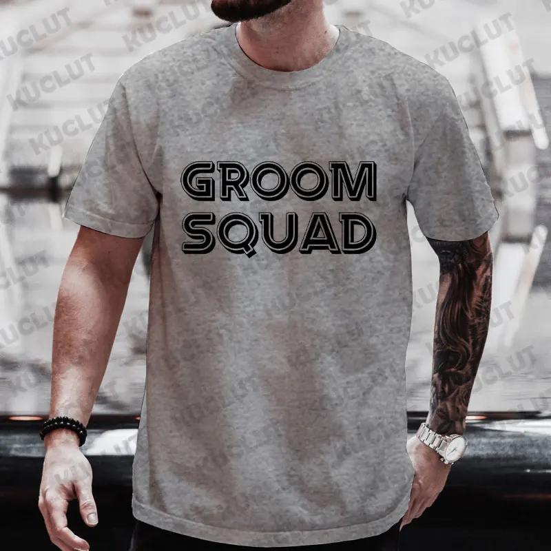 Футболка Team Future Groom Squad Boyfriend Single Farewell Bachelor Stag Party Evg Tees Свадебные топы Groomsman Шафер футболка
