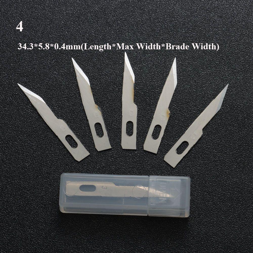 10 шт./компл. металлические ручные инструменты, гравировальные ножи, скальпель, детали ножа для ремонта печатных плат, 10 шт., лезвия, резак