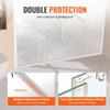 Semi-frameless Double Sliding Shower Door SGCC Tempered Glass 1/4" Chrome