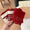 Lady Spring and Autumn Year Marriage Red Pure Cotton Extended Crotch Wrapped Hip Underwear