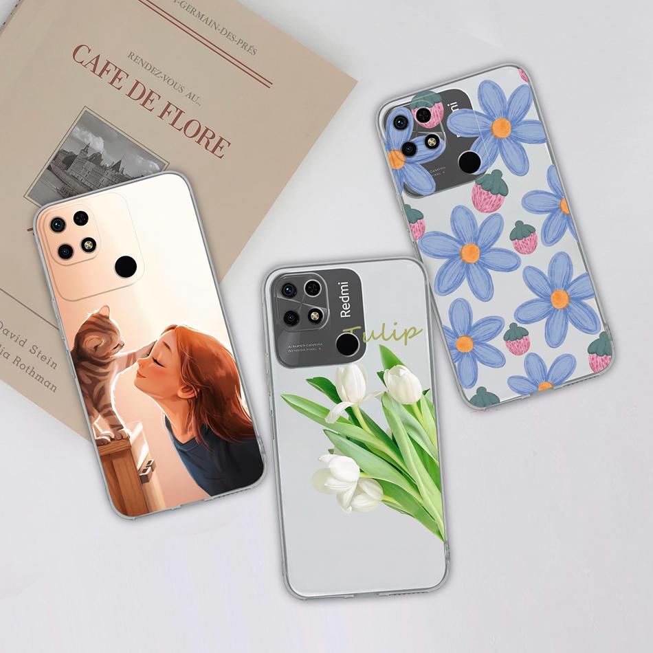 Covers For Redmi 10C Case Stylish Fun Soft Transparent Slim Silicone Anti Drop Phone Shell For Xiaomi Redmi 10 C Bumper Fundas