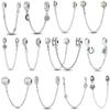 Silver Clasp 925 Silver Clip Charms Beads Stopper Fit Bracelet 925 Silver Jewelry Clip