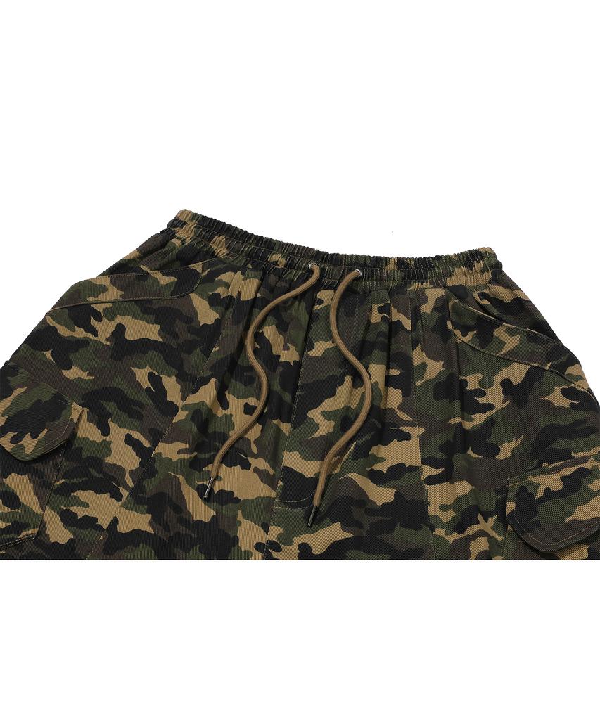 CPGN STUDIO Assassin Wide 3D Cargo Pants Camo