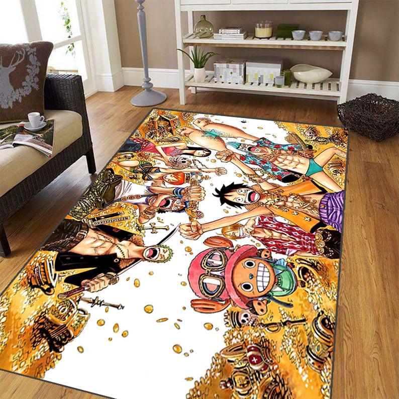 Ковер японского аниме для гостиной, мягкий фланелевой коврик для спальни, противоскользящий коврик для ванной комнаты, детский игровой коврик, большой коврик для самолета