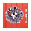 (30cm,E)Easter Rabbit Garlands Colorful Easter Rabbit Wreath Bunny Sticker Party Eggs Door Oranments