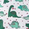 1-24 Months Infant Baby Cute Heart Dinosaur Full Print Romper Long Sleeve Jumpsuit