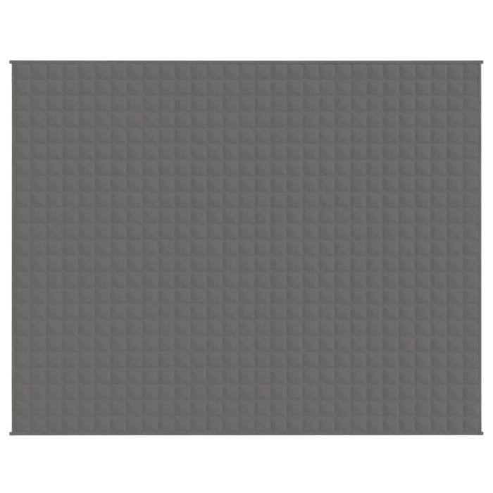 VidaXL Weighted Blanket Grey 235x290 Cm 11 Kg Fabric 350786