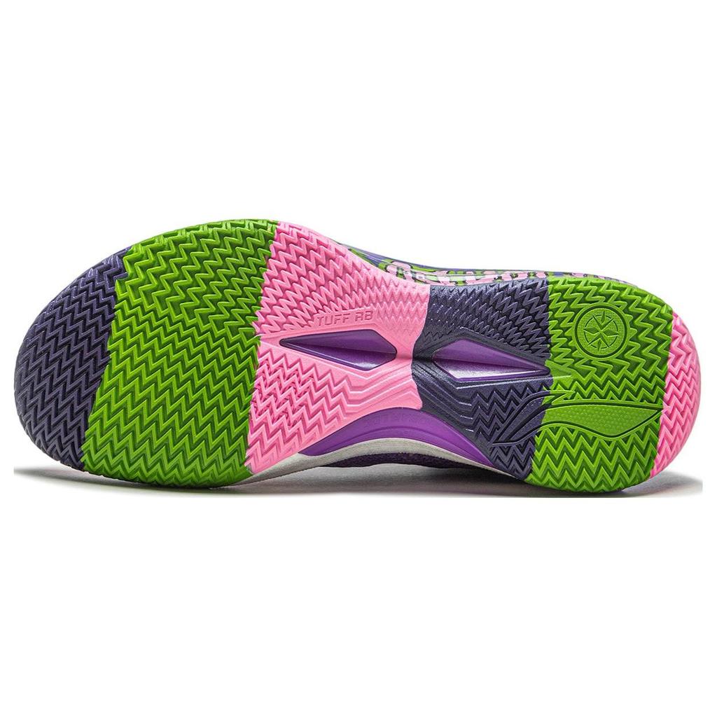 Баскетбольные кроссовки LiNing Blade 4 Super Dog мужские фиолетово-желтые ABAT139-8