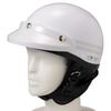 SANADA MACH Helmet with Two Silver Reflectors for Motorcycles Up To Free Size A-2 125cc, White, (57-60cm)